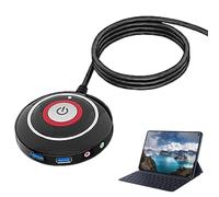 Réinitialisation du boîtier de PC de bureau - Externe, bouton à distance de la carte mère, contrôle d'extension, port audio USB avec long câble, fonction de redémarrage facile 1,6 m pour poste de