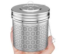 Reinmoson Infuseur à thé inox 8,1 x 7,6 cm - extra grande boule à thé infuseur ultra-fin en acier inoxydable 304, filtre à thé idéal pour grandes quantités de thé en vrac, rooibos, thé noir, etc.
