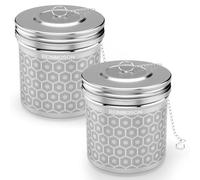 Reinmoson Infuseur à thé inox - Lot de 2, 8,1 x 7,6 cm extra grande boule à thé infuseur ultra-fin en acier inoxydable 304, filtre à thé pour thé en vrac, rooibos, thé noir, etc.