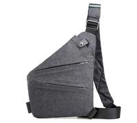 REINNAT Concept Collective - Mini sac à bandoulière pour homme et femme, sac de poitrine étanche pour téléphone pour randonnée, voyage (noir, taille unique), noir