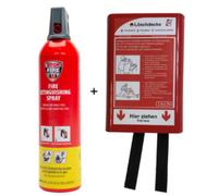 REINOLD MAX Spray extincteur STOP FIRE + couverture anti-feu
