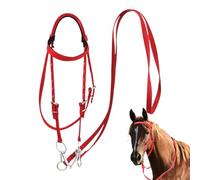 REINS DE CHEVAU - Bride À Corde Tressée Réglable | Rearre De Sécurité Avec Des Crochets En Instant, Plomb De L'entraînement Équine Durable Pour Le Ranch, Le Sentier Et Le Dressage, La Corde En Nylon /