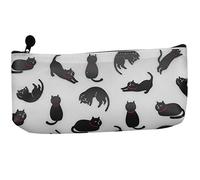 Reinscer 1 pièce/mignon chat gelée silicone trousse à crayons kawaii fille crayon grande capacité fournitures scolaires papeterie stockage, Blanc.