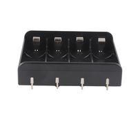 Reinscer 1 PièCes SéRies 4X 21700 Support de Batterie BoîTe de Rangement BoîTier ABS Ignifuge Batterie Externe Cas Fente Piles Conteneur avec éClats D'Obus