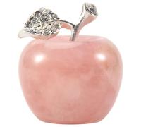 Reinscer 1 PièCes SéRies Naturel Rose Quartz Rose Pomme pour Couple DéCorations DéCoration de Salle D'éTude DéCoration Bricolage Cadeau
