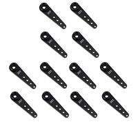 Reinscer 12pcs 37mm 25T Métal Extension Direction Direction Servo Bras pour RC Voiture Pièces, Noir