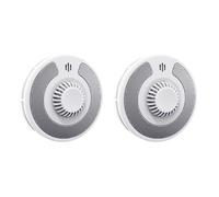 Reinscer 2 détecteurs de chaleur Wi-Fi intelligents avec contrôle via l'application Tuya, alarme thermique WLAN avec batterie au lithium scellée de 10 ans, BS 5446-2, VH03W