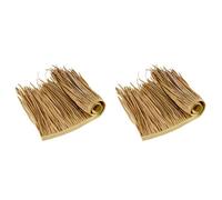 Reinscer 2 panneaux de toit en paille à monter soi-même, tapis d'herbe, paille de palmier, panneaux de toit de paille décoratifs, volets