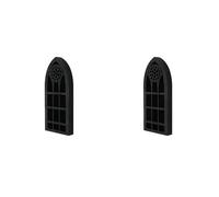 Reinscer 2 x étagère lunaire, vitrine en cristal, suspension murale, étagère en cristal, étagère de rangement pour vernis à ongles, , cristal