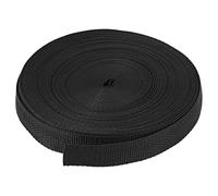 Reinscer 25Mmx20M Rouleau Sangle de en Nylon pour Sangle Sac Sangle Ceinture Faisant Bricolage Artisanat - Noir
