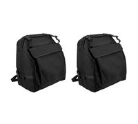 Reinscer 2X Noir Oxford Accordéon Valise Sac de Rangement pour 48 Accordéons de Basse, Noir, Noir