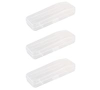 Reinscer 3 pièces double boîte de rangement homme rasoir étui rasoir accessoires transparent support rangement art mallette en tissu