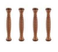 Reinscer 4 x Ballet Appareil de Massage des Pieds Tendeur Rouleau de Pied en Bois Rouleau de Pied Relaxation Réduction de Pression Solide