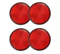 Reinscer 4pcs RÉFlecteur Rouge Rond Universel pour Moto ATV 5.6 x 0.8cm