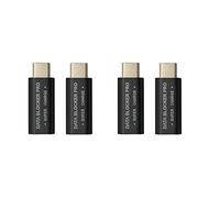 Reinscer 4PCS USB Type-C Bloqueur de Données USB-C Juice Jack Adaptateur Prise en Charge Charge (50V / 5A) Arrêter Le Vol de Données (Noir)