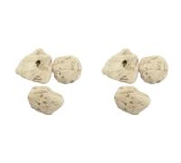 Reinscer 6 Pcs Flottant VéRitable Roches Aquarium Plante d'eau Aquarium RéServoir Aquatique Paysage ModèLes: S DiamèTre 4-5 Cm