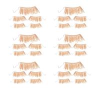 Reinscer 6 x Épouvantail Ensemble Épouvantail Costume Accessoires Décoration Cou Bras et Cheville Cravates pour Accessoires Halloween Décoration