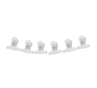 Reinscer 6Pcs / Ensemble Pinces De Pincement Des Ongles Courbe C En Rusian Outil Multi Fonction Pinces À Ongles En Acrylique Transparent