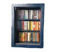 Reinscer Bibliothèque miniature, étagère à livres, anxiété, livre, bibliothèque, anti-stress, plateau de table,