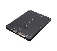 Reinscer Boîtier adaptateur M.2 NGFF vers 2,5 SSD/MSATA vers (clé pour PC adaptateur M2 + M Desktop Socket NGFF)
