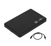 Reinscer Boîtier pour disque dur USB 2.5 SATA vers USB 2.0 avec boîtier de disque dur externe et câble USB
