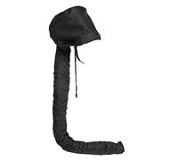 Reinscer Bonnet de séchage des cheveux - Bonnet doux, réglable et extra large - Avec capuche - Pour séchoir à cheveux à la main - Longueur extensible et allongée - Noir