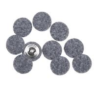 Reinscer Boutons Recouverts de Tissu avec Boutons en Métal pour Costumes, Robes, Pulls, Boutons en Tissu Gris 25 Mm, 10 Pièces
