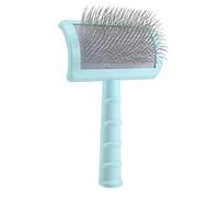 Reinscer Brosse fixe pour chien - Brosse extra longue pour grands chiens - Toilettage des animaux de compagnie - Brosse métallique et épilation (vert)