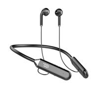Reinscer Casque tour de cou, casque stéréo antibruit, oreillette universelle de sport, microphone, sans fil, Bluetooth,