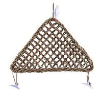 Reinscer Chaise longue en jonc de mer 100 % pour reptiles, geckos, iguanes, serpents, trois carrés et en plastique pour terrarium