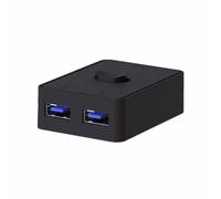 Reinscer Commutateur USB 2 ports, partage d'imprimante, commutateur bidirectionnel, 2 entrées et 1 sortie ou 1 entrée et 2 sorties, commutateur de partage USB 3.0
