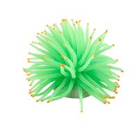 Reinscer Décoration d'aquarium en silicone vert anémones de mer