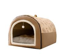 Reinscer d'hiver chaude pour chien - Tapis amovible et lavable - Lit pour chien - Nid de couchage profond pour chiens de taille moyenne et grande taille - Maison M