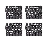 Reinscer Diamètre du trou : 8 mm - Cordon bloqueur de cordon - Noir - 40 pièces