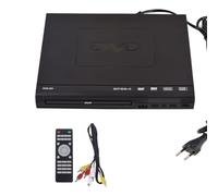 Reinscer DVD-225 Lecteur DVD numérique multimédia avec sortie AV avec télécommande pour TV, VCD, lecteur DVD, prise européenne
