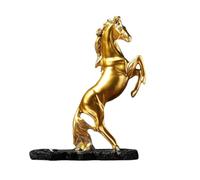 Reinscer Étagère à vin en résine - Figurine - Porte-bouteille de cheval - Rangement - Décoration - Collection de pièces de rechange - Article d'intérieur - Doré