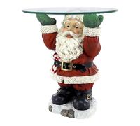 Reinscer Étagère de plateau à collation Père Noël, décoration de Noël amusante, , facile à utiliser, 21 x 15 cm