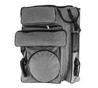 Reinscer Étui portefeuille d'art, toile 4K, sac à dos d'art, sac à dos d'art, sac de transport étanche, sac fourre-tout, sac fourre-tout, sac fourre-tout pour le dessin et le croquis, gris