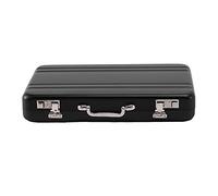 Reinscer Étui pour cartes de visite - Mini sac de transport - Étui pour cartes de visite - Utilisé uniquement pour les cartes de visite, etc. - Noir, Noir