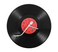 Reinscer EuropéEn RéTro Nostalgique Horloge Ultra-Silencieuse Disque Vinyle Personnalité Personnalité Horloge Murale Café Bar Horloge Murale DéCorative