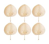Reinscer ÉVentail de Paille Fait à la Main Naturel Tissé à la Main Feuille de Palmier Tissé à la Main éTé Refroidissement Anti-Moustiques Ventilateurs à Main DéCor de Ferme