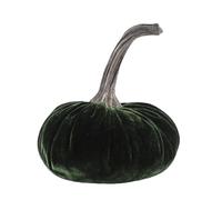Reinscer Grandes Citrouilles de Velours pour la DéCoration, Citrouilles de RéColte Artificielles Faites à la Main, DéCoration D'IntéRieur de Thanksgiving d'automne (Vert)