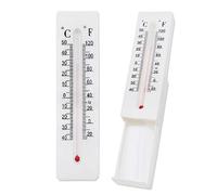 Reinscer Hide A Key Lot de 2 thermomètres d'extérieur avec cachette de clés pour l'extérieur, décoration de thermomètre, espace de rangement secret avec compartiment caché, pour l'extérieur