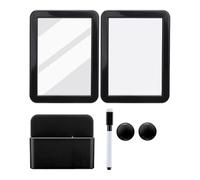 Reinscer Kit d'accessoires de casier pour filles, fournitures scolaires pour la rentrée scolaire, tableau blanc magnétique, porte-marqueurs effaçable à sec et fournitures scolaires, A