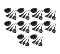 Reinscer Lot de 10 capillaires, peignes à cheveux, brosses, kit d'outils, coloration, coloration
