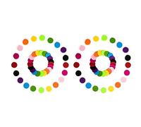 Reinscer Lot de 100 coussins 22 mm en feutre pour huiles essentielles Diffuseur Médaillon Collier