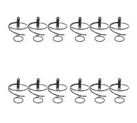 Reinscer Lot de 12 casiers à vin simples pour bouteilles de vin - mural - En métal