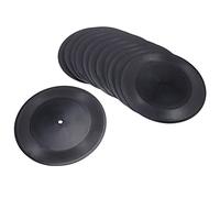 Reinscer Lot de 12 disques vierges en vinyle pour décoration d'intérieur - CD - Noir