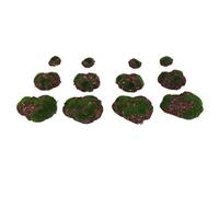 Reinscer Lot de 12 rochers décoratifs en mousse artificielle, pour le jardin, les arrangements floraux
