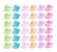 Reinscer Lot de 120 mini animaux en résine - Mini animaux qui brillent dans le noir - Petits pour la décoration de mini jardins féériques et d'aquariums à